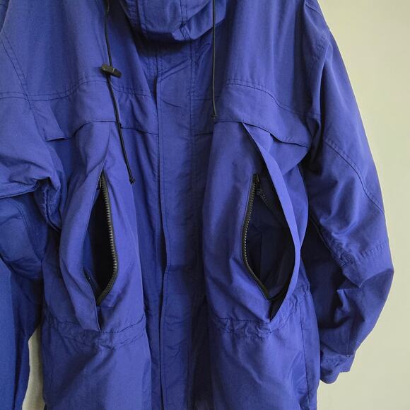 Vtg Polo Ralph Lauren Parka Size L Hi-Tech Jacket w/Ultrex Royal Blue *read* - Picture 4 of 16